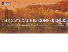 Tablet Screenshot of gaycoachconference.com